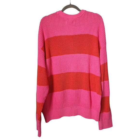 PALACE‎ Open Stripe Knit 'Pink/Orange' SS 2024 NEW WITH TAGS Size XL - Picture 2 of 9
